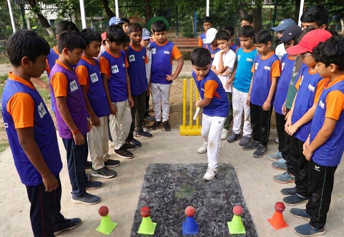 जबलपुर: पाण्डुताल मैदान में नवोदित क्रिकेट खिलाडिय़ों को मिल रही खेल के साथ नियमों की जानकारी