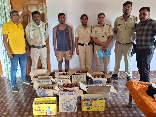 रायपुर: ओडिसा की बीयर-व्हिस्की समेत 96 लीटर से ज्यादा शराब जब्त