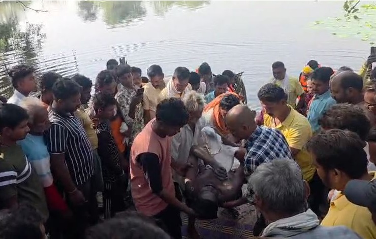 रामसागर तालाब में डूबने से राजमिस्त्री की मौत, 24 घंटे बाद मिला शव