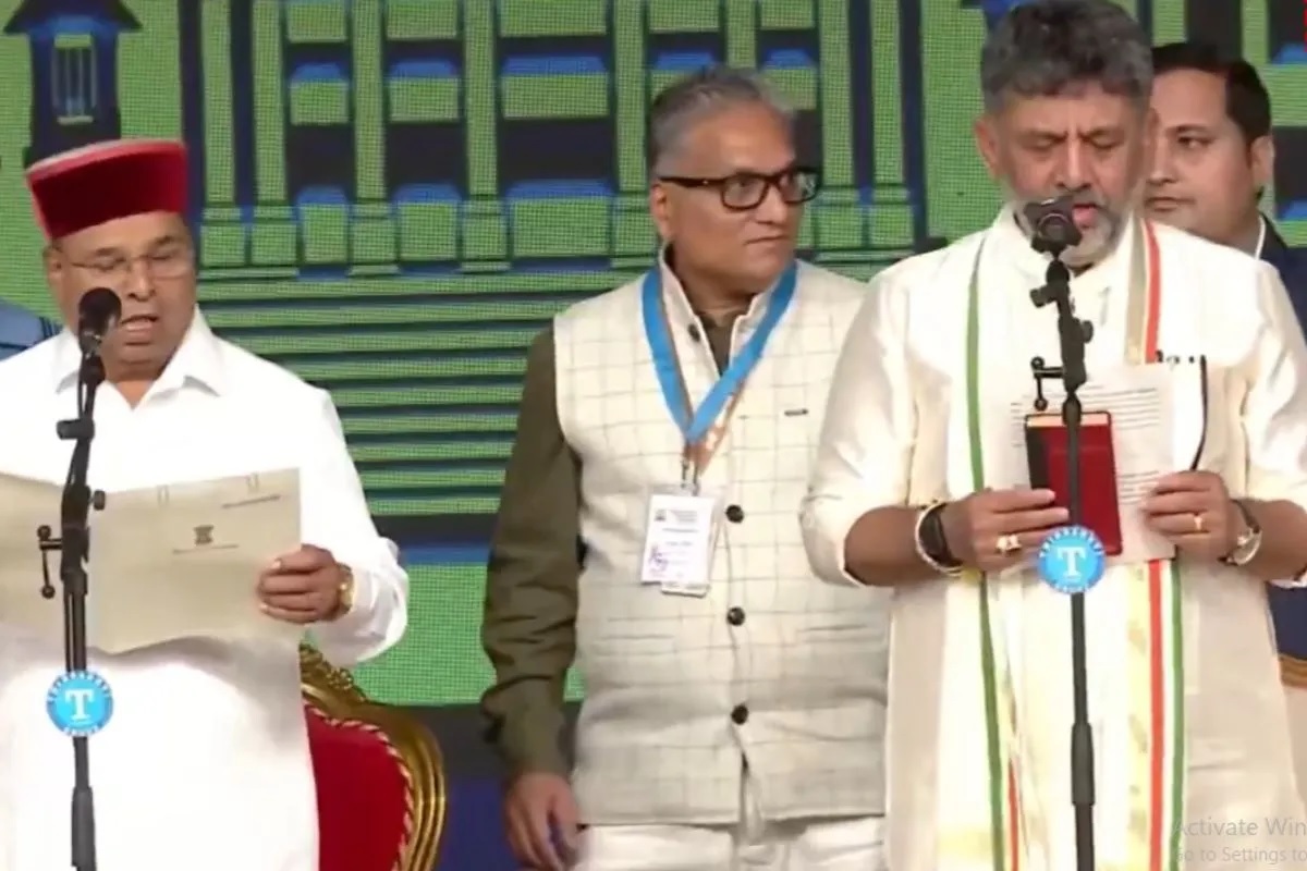 कर्नाटक के नए मुख्यमंत्री बने डीके शिवकुमार, जी परमेश्वर उपमुख्यमंत्री, इन लोगों ने मंत्री पद की शपथ ली
