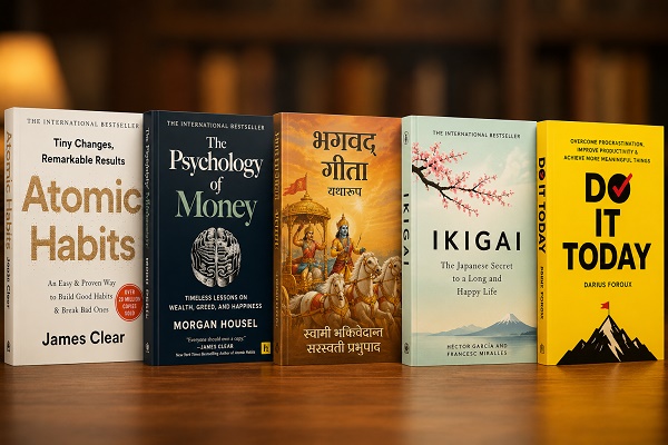पाठकों की पहली पसंद बनीं ये पांच किताबें, विचार, अध्यात्म और प्रेरणा का साहित्य छाया देशभर में