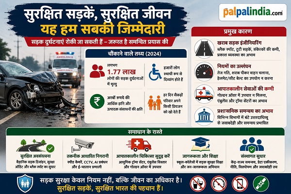 सड़क दुर्घटनाएँ: व्यक्तिगत लापरवाही नहीं, बल्कि सार्वजनिक स्वास्थ्य और सुशासन की चुनौती