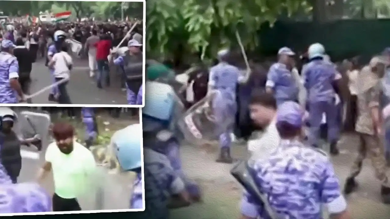 कॉकरोच जनता पार्टी के प्रदर्शनकारियों पर लाठीचार्ज, दिल्ली पुलिस ने संसद की तरफ जाने से रोका