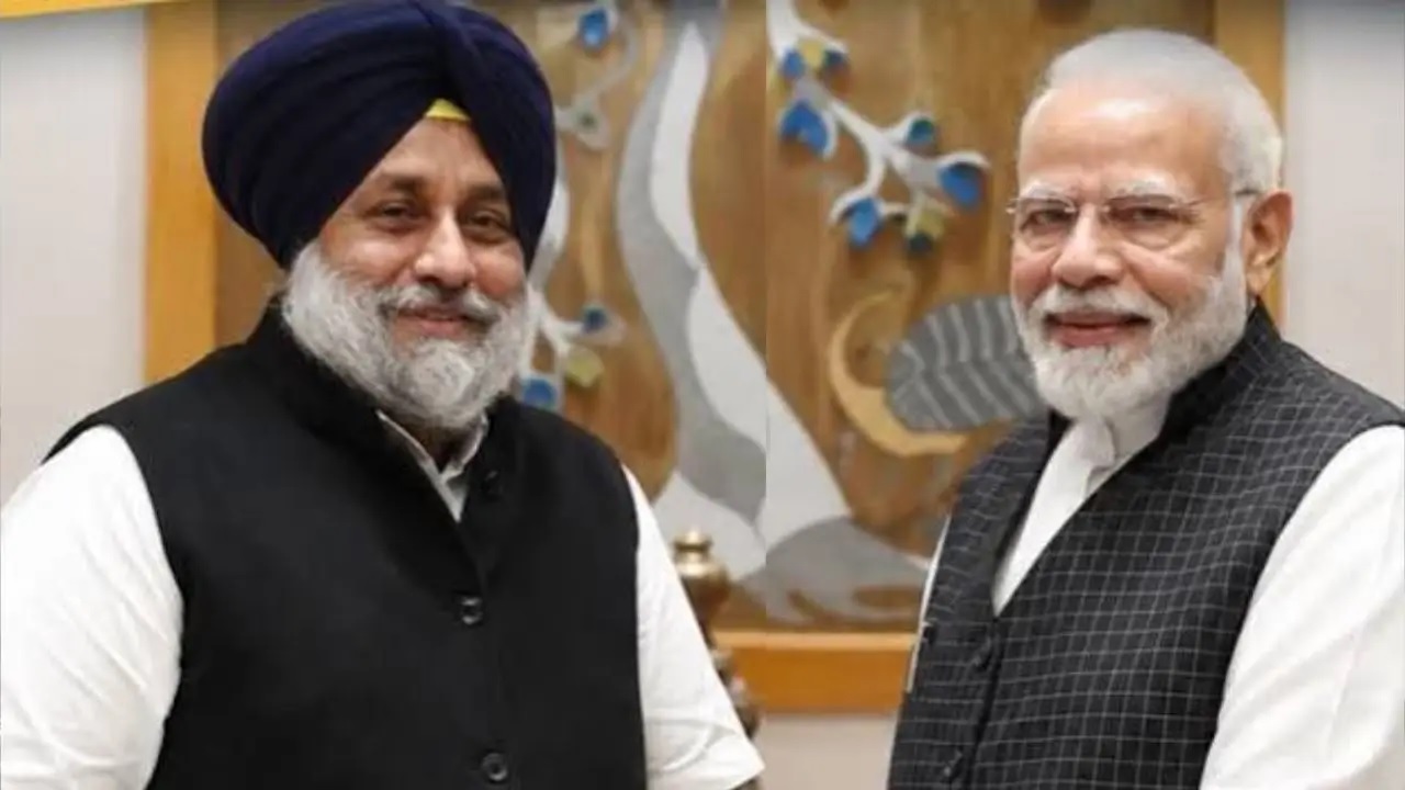 पंजाब चुनाव से पहले सुखबीर बादल व पीएम मोदी की मुलाकात से राजनीतिक हलचल बढ़ी, गठबंधन कर सकते हैं दोनों दल