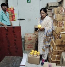 जबलपुर में खाद्य विभाग की टीम ने पांच प्रतिष्ठानों पर दी दबिश, 132 किलो घी किया जब्त
