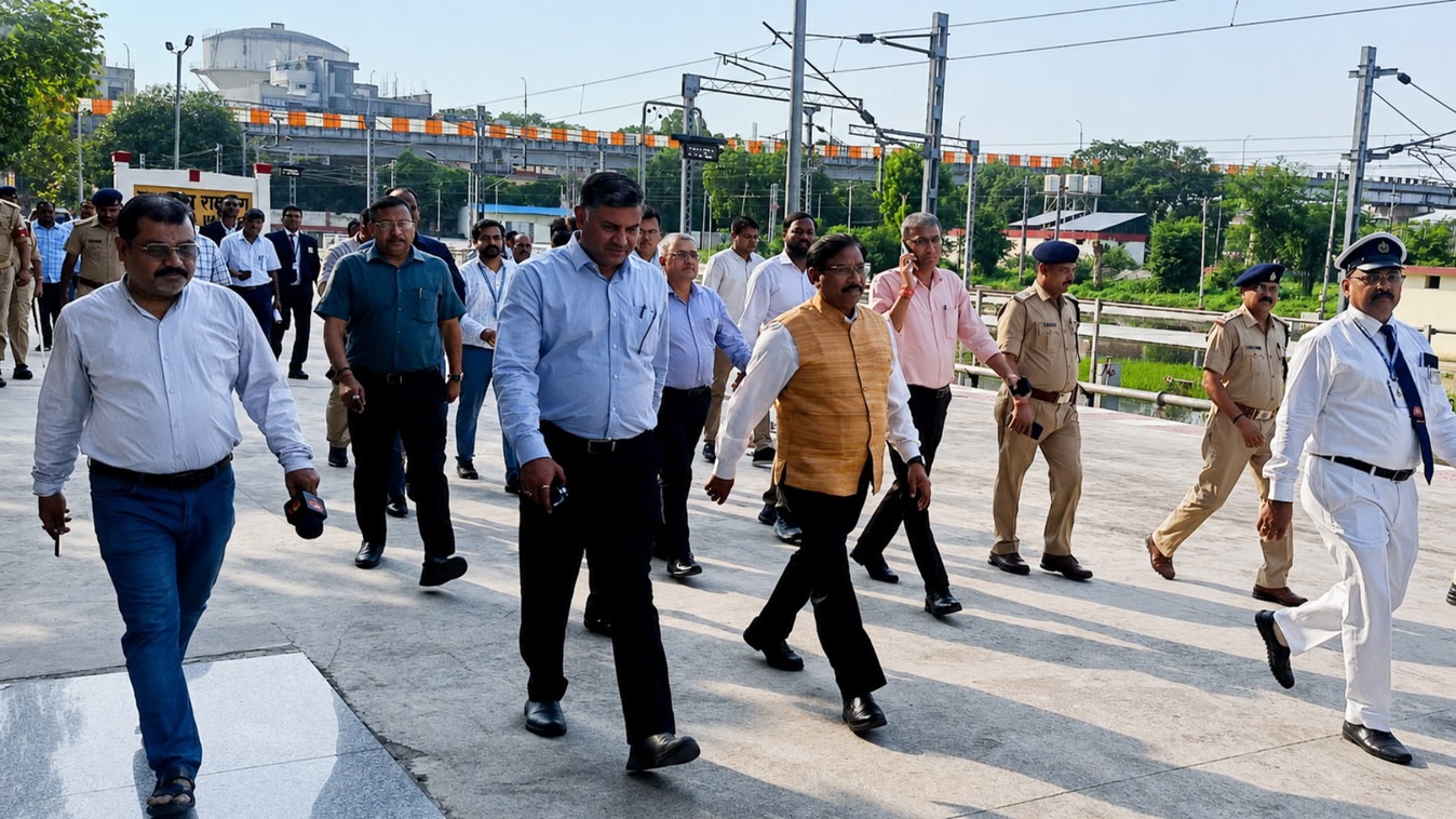 प्रयागराज के रामबाग रेलवे स्टेशन का ट्रेक पांच दिनों से डूबा, भड़के जीएम, तत्काल पानी निकालने का निर्देश