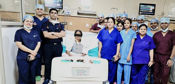 बिहार की 48 वर्षीय महिला की अम्बेडकर अस्पताल में सफल बाईपास सर्जरी