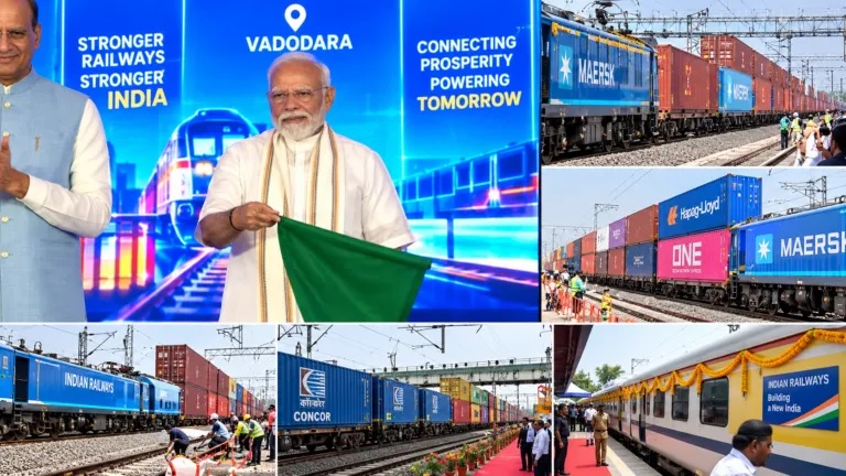 पीएम मोदी ने 20,700 करोड़ का फ्रेट कॉरिडोर का किया उद्घाटन, माल ढुलाई में दुनिया का दूसरा सबसे बड़ा रेलवे सिस्टम बना भारत