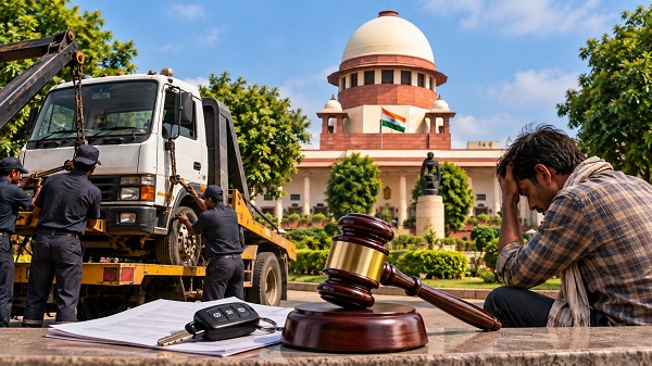 रात 1 बजे स्टीयरिंग लॉक तोड़कर वाहन उठाना कानूनन वसूली नहीं, सुप्रीम कोर्ट ने फाइनेंसर को ठहराया जिम्मेदार