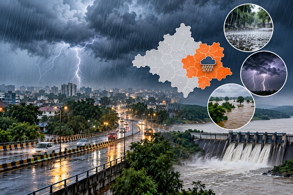 मौसम ने फिर बदली करवट अगले 48 घंटे तेज बारिश का अलर्ट, नदी नालों के बढ़ते जलस्तर से बढ़ी चिंता
