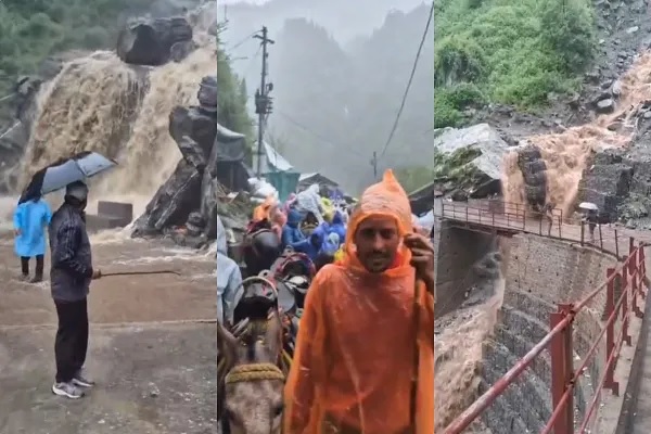 केदारनाथ यात्रा मार्ग पर भारी लैंडस्लाइड, 4 हजार यात्री फंसे, यूपी में आंधी-बारिश से 60 लोगों की मौत